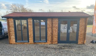 Shetland Cabin used as a business from Cabins Unlimited